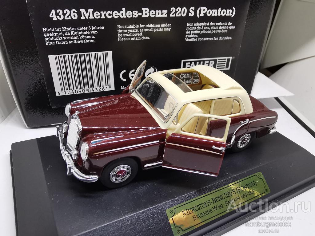 432 Faller Mercedes Benz 220 S Ponton 4326 1:43 w180 1956-1959