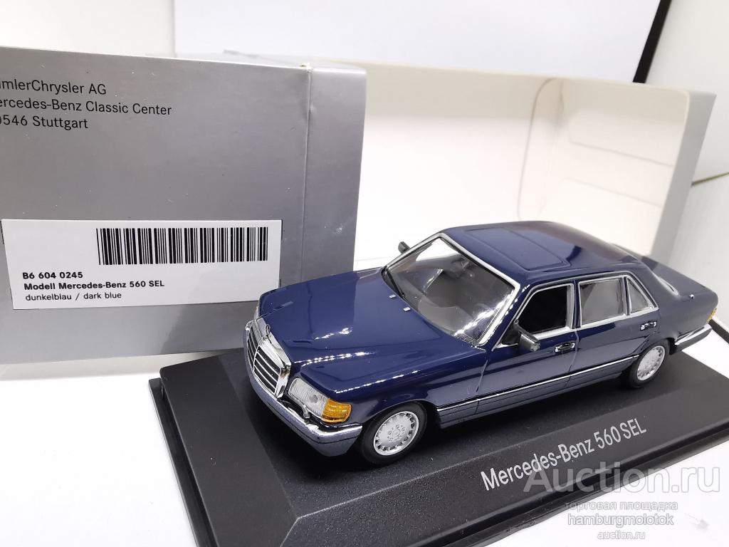 1164 Mercedes S  W126 560 sel  1:43 minichamps b66040245