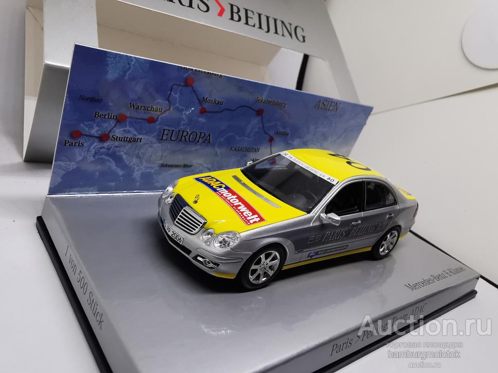 453 1:43 minichamps mercedes w211 E Klasse paris beijing b66962260 rally peking