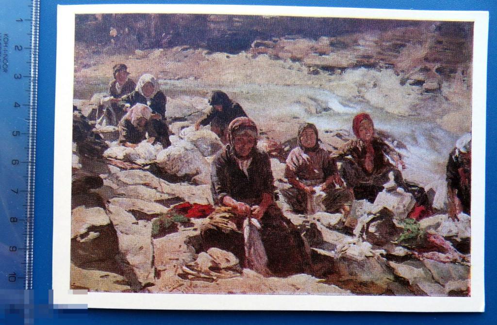 Маковский ПРАЧКИ 1978 -- Q14 (2.1..1) -- живопись чистая