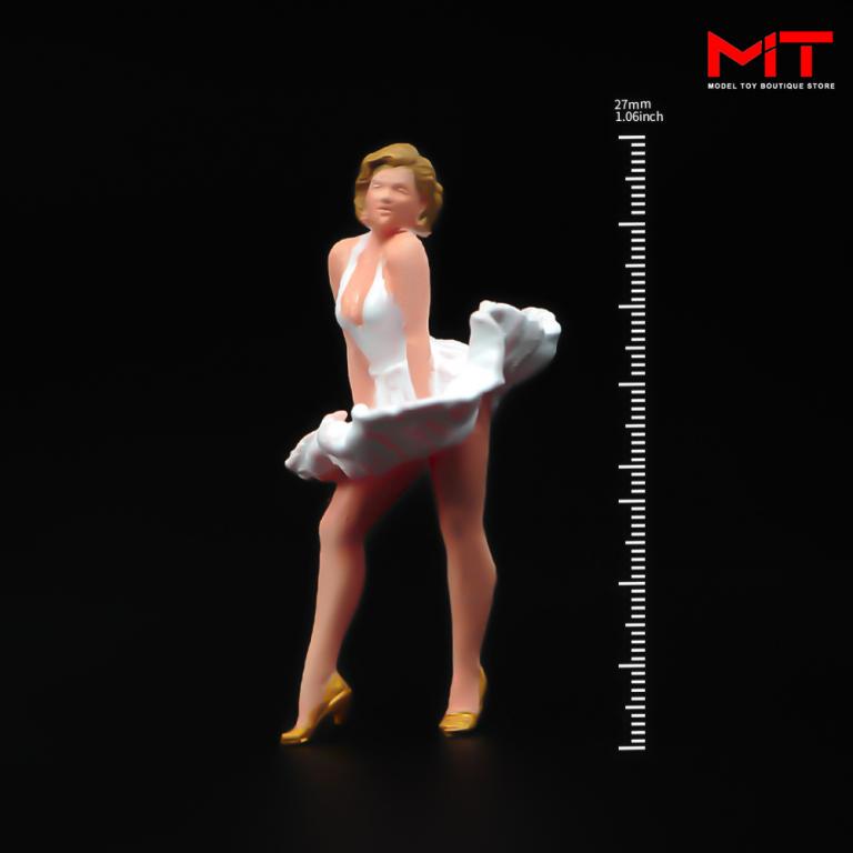Фигурка 1:43 набор №004 Мерилин Монро диорама смола лот - 1шт