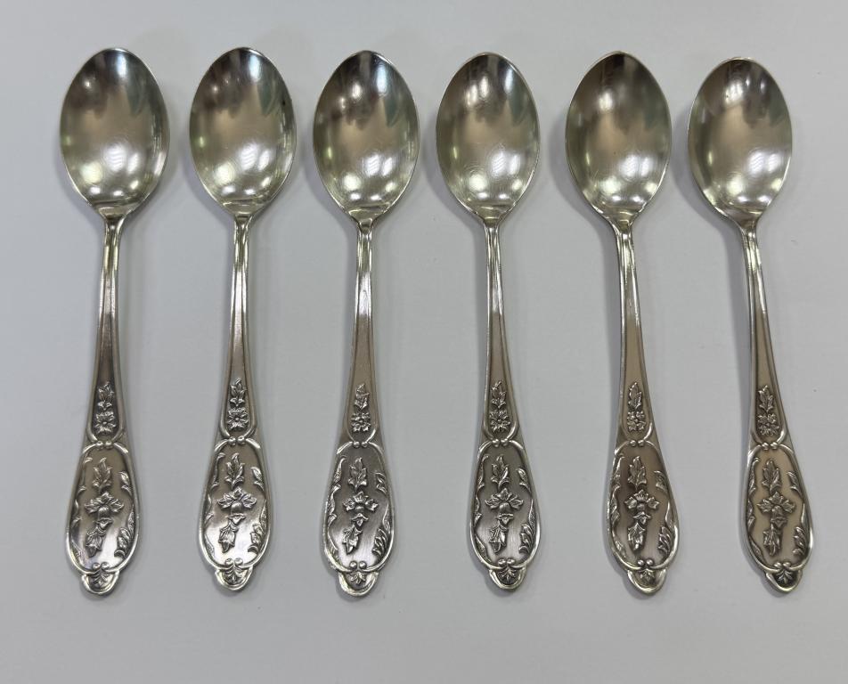 Набор чайных ложек 6 шт 5ЮММЕТ Мельхиор МНЦ СССР