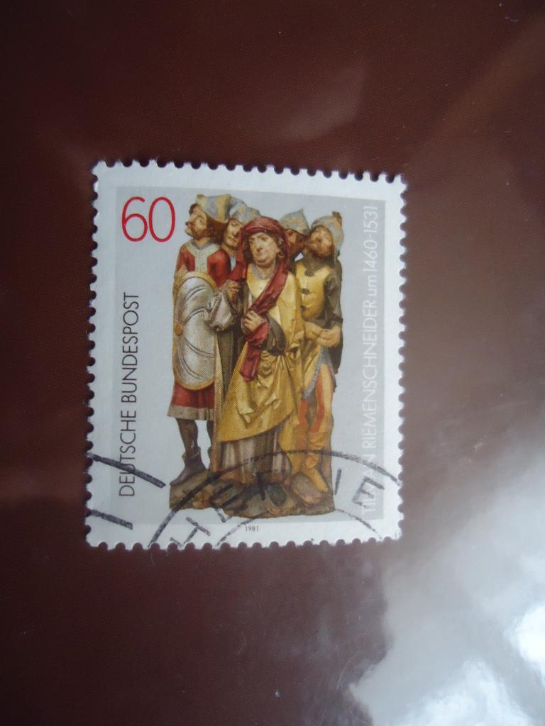 1981 г.  Германия  ФРГ    гаш. без клея.