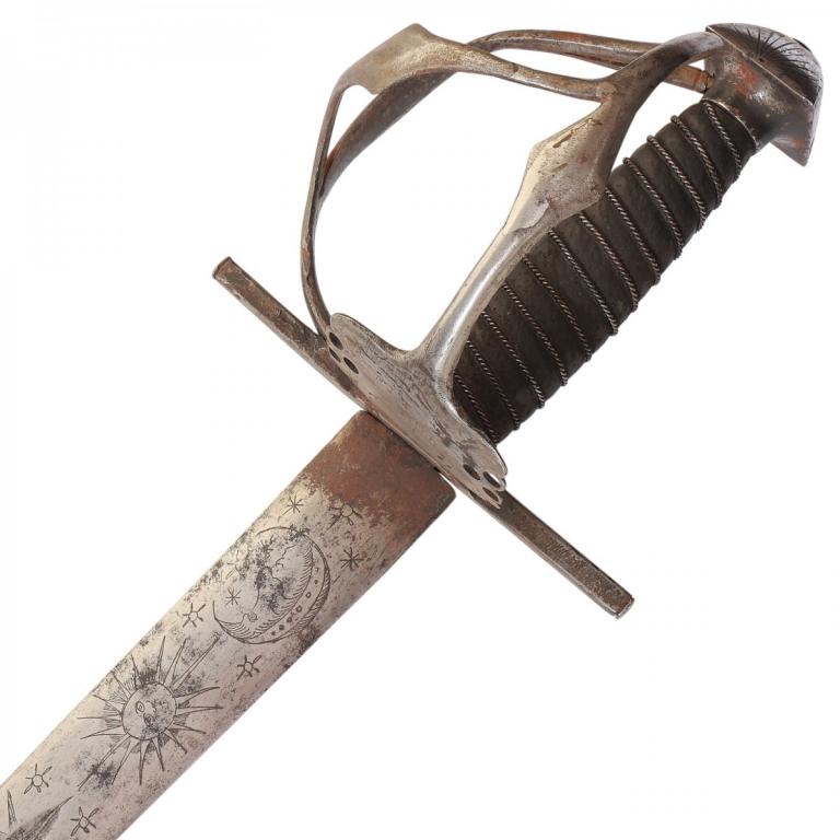 Палаш европейский кавалерийский солдатский, XVII в. (94342)