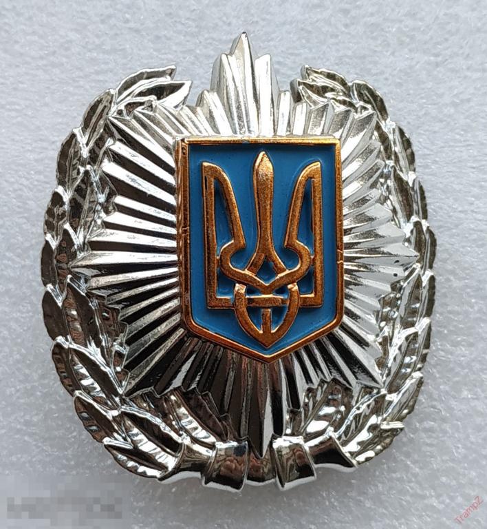 Кокарда полиция МВД милиция Украина пластик #К2