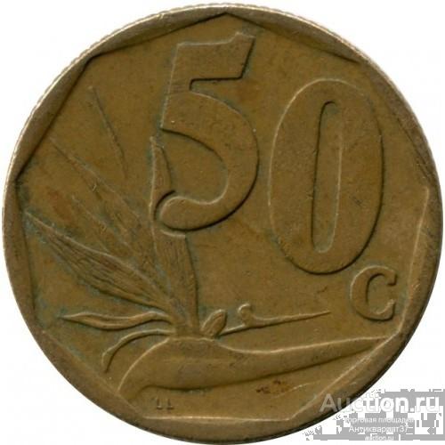 Монета 50 центов 2006 г., ЮАР