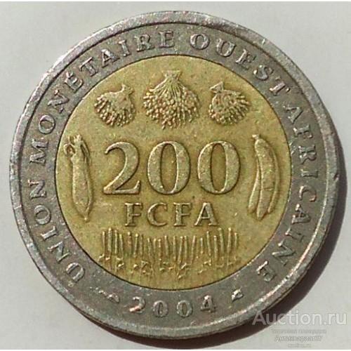 Монета 200 франков 2003-2018 г., Западная Африка (BCEAO)