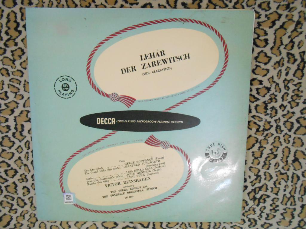 LP Franz Lehár – Der Zarewitsch