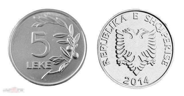 Албания - 5 Лек 2014 UNC Ролл