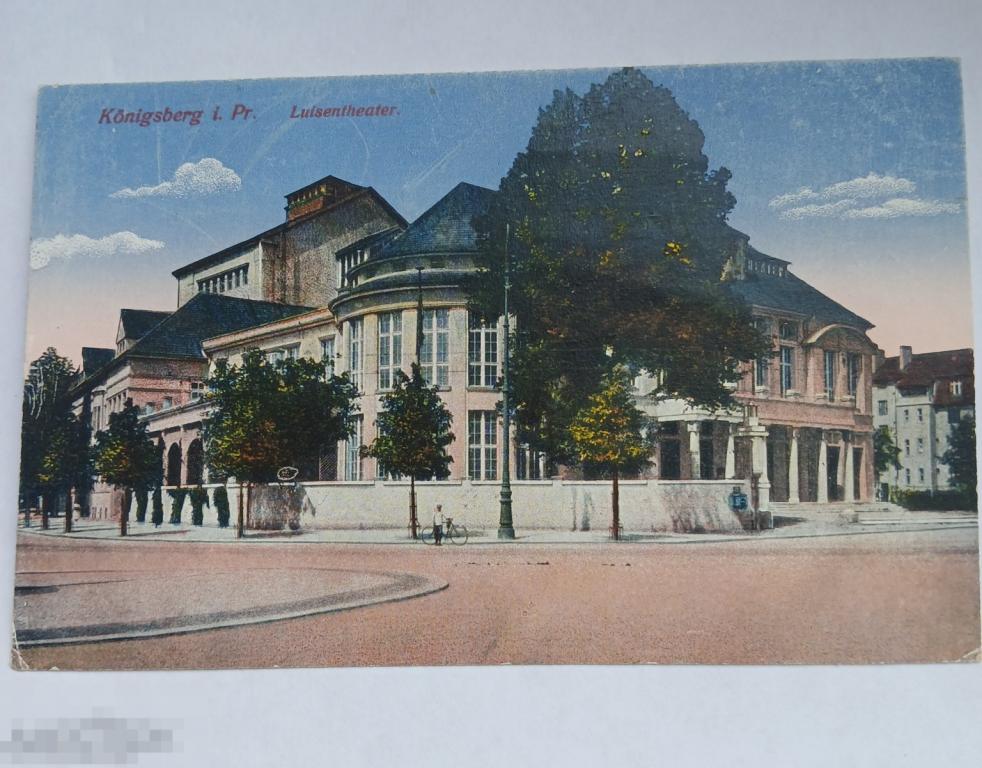 антикварная открытка Кенигсберг Luisentheater Калининградский областной драматический театр