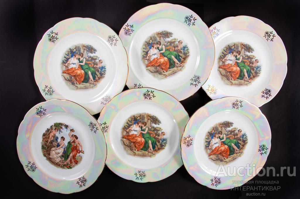 Набор из шести тарелок KAHLA, ГДР ЗН131