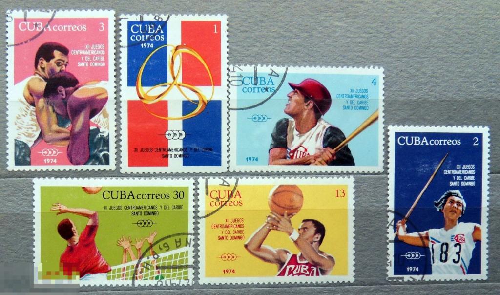 КУБА 1974 гашен.  (А8 стр1) марки спорт