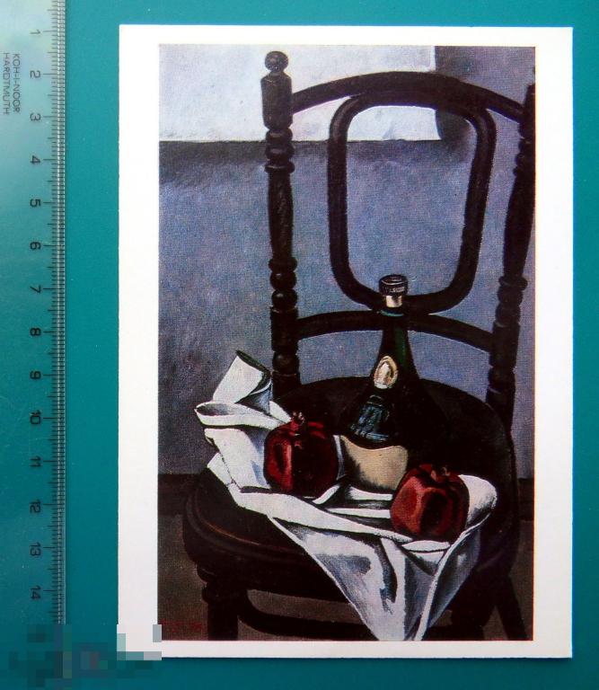 Салахов НАТЮРМОРТ С ВЕНСКИМ СТУЛОМ 1988 - Е17(В.Э.Л.) -  живопись чистая