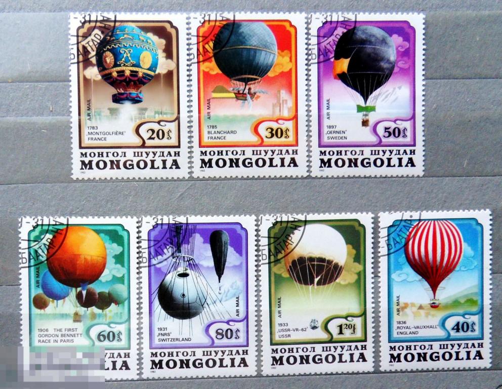 Вьетнам 1983  гашен. 4А-с6 спорт марки ВОЗДУХОПЛАВАНИЕ воздушные шары