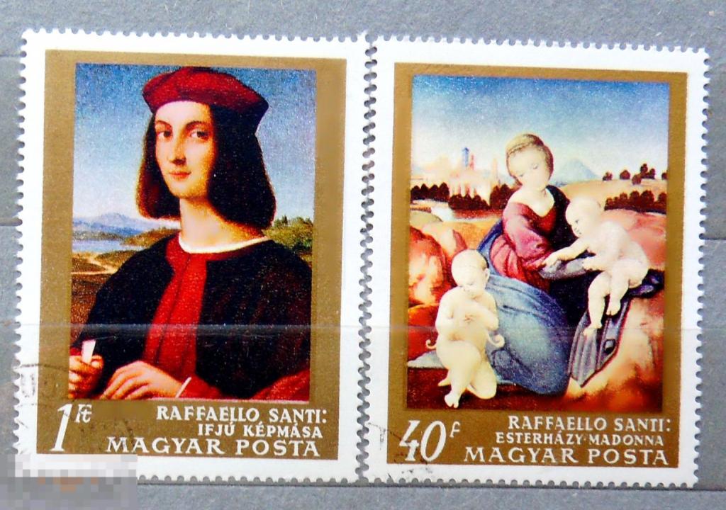 Венгрия 1968  гашен. Рафаэль А971с32 живопись марки