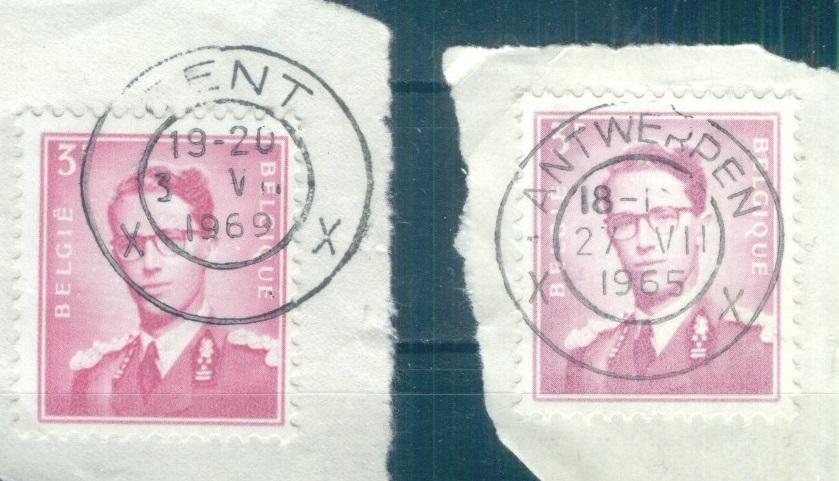 Бельгия 1958  Mi# 1127x и 1127 у Стандарт. Король Бодуэн