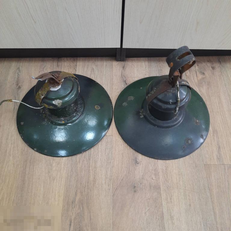 Уличный фонарь - зеленый - 2 ши