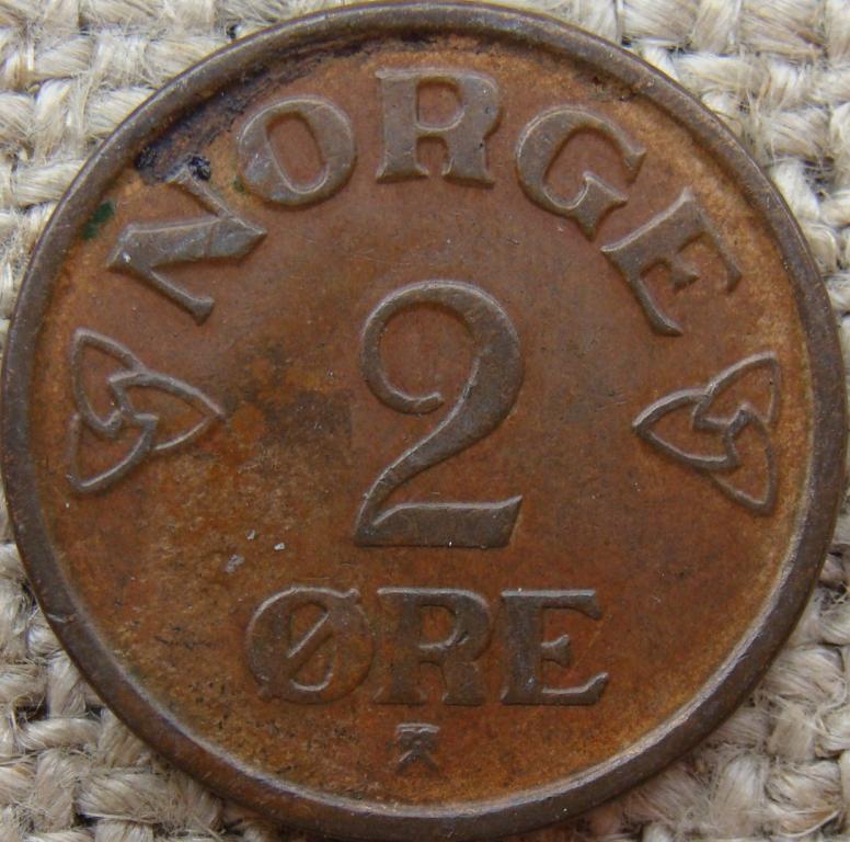 Норвегия 2 эре 1953 год