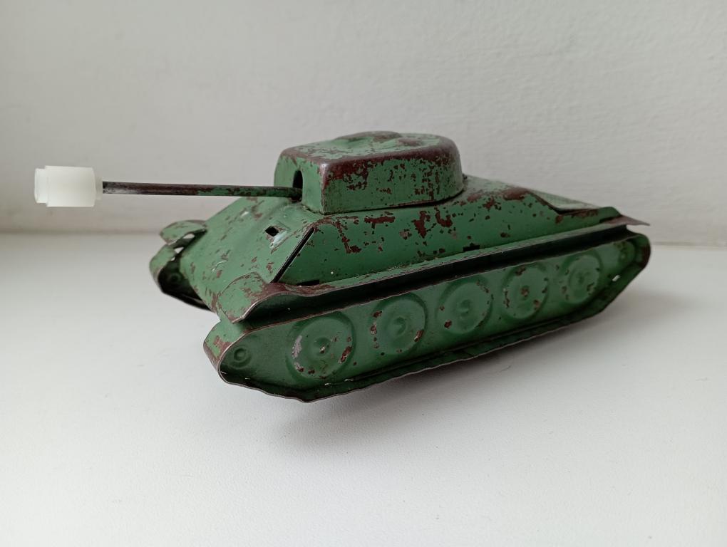 СССР Танк Механический Металл Военная Игрушка 1950-1960 Коллекционный Винтаж! Красота! Редкость!