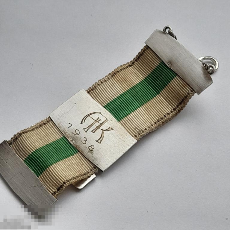 подвеска знак значок серебро 800 проба 1938 год