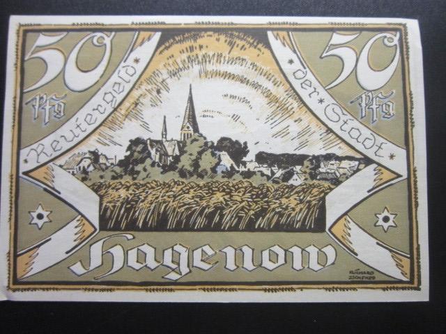 ГЕРМАНИЯ НОТГЕЛЬД  50  ПФЕННИГОВ    HAGENOW