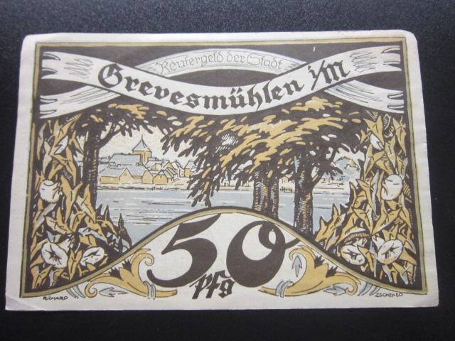 ГЕРМАНИЯ НОТГЕЛЬД    50  ПФЕННИГОВ   Grevesmühlen