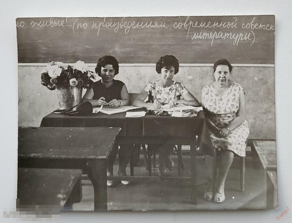 Фотография школа, учителя на экзамене, женщины, цветы #143*