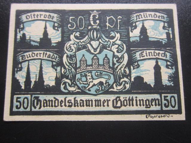 ГЕРМАНИЯ НОТГЕЛЬД    50  ПФЕННИГОВ   GOTTINGEN