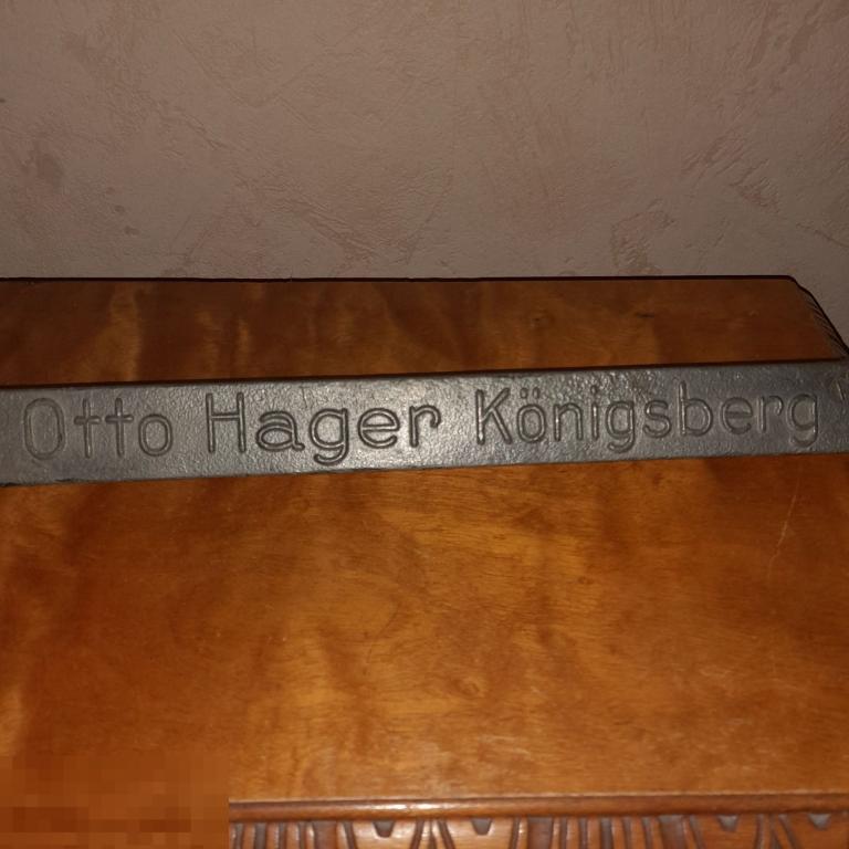 Кенигсберг антикварная табличка 325 мм Otto Hager Kenigsberg шильдик
