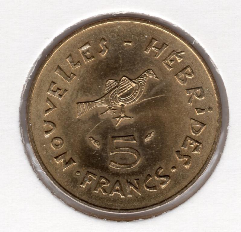 5 франков - Новые Гебриды - 1979