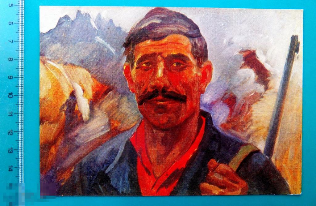 Боборыкин ОХОТНИК ИЗ ИШКАШИМА 1974 - Е14(Р.У.Ф.) - СОЦРЕАЛИЗМ живопись чистая