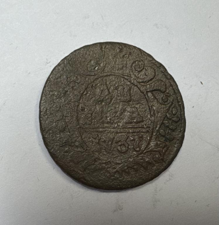 Денга 1737 Анна Иоанновна Медь