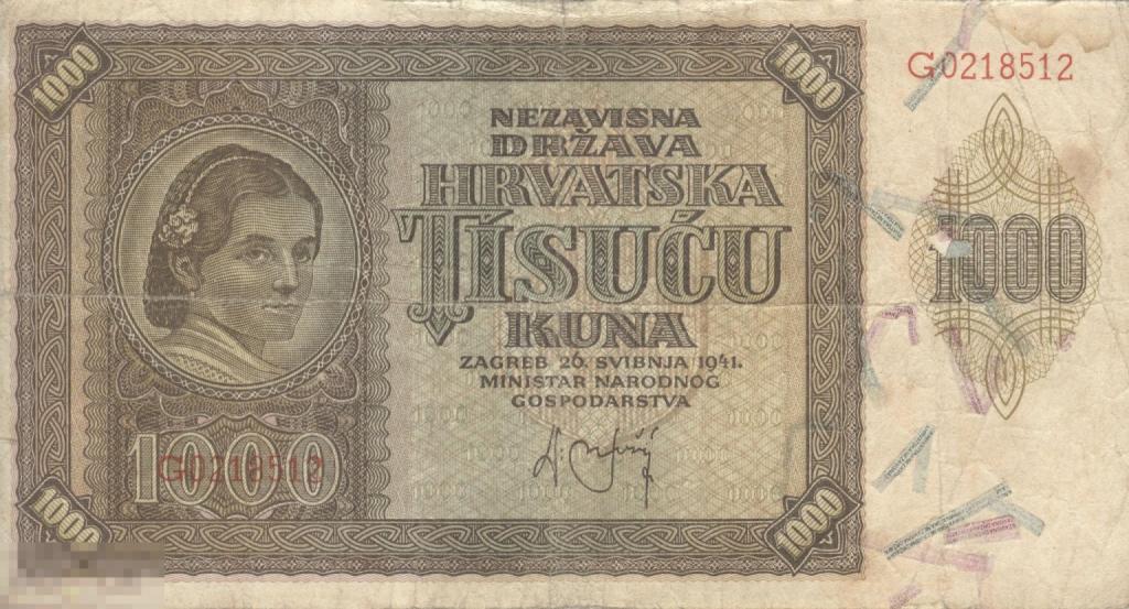 Хорватия - 1000 Кун 1941 (512)