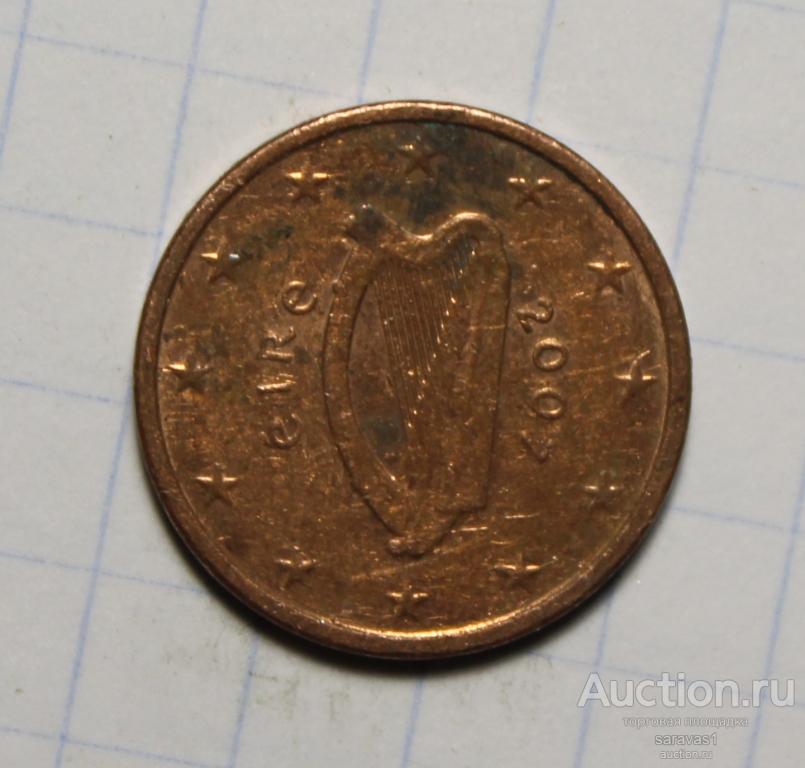 Ирландия 1 евроцент 2007 км#32.