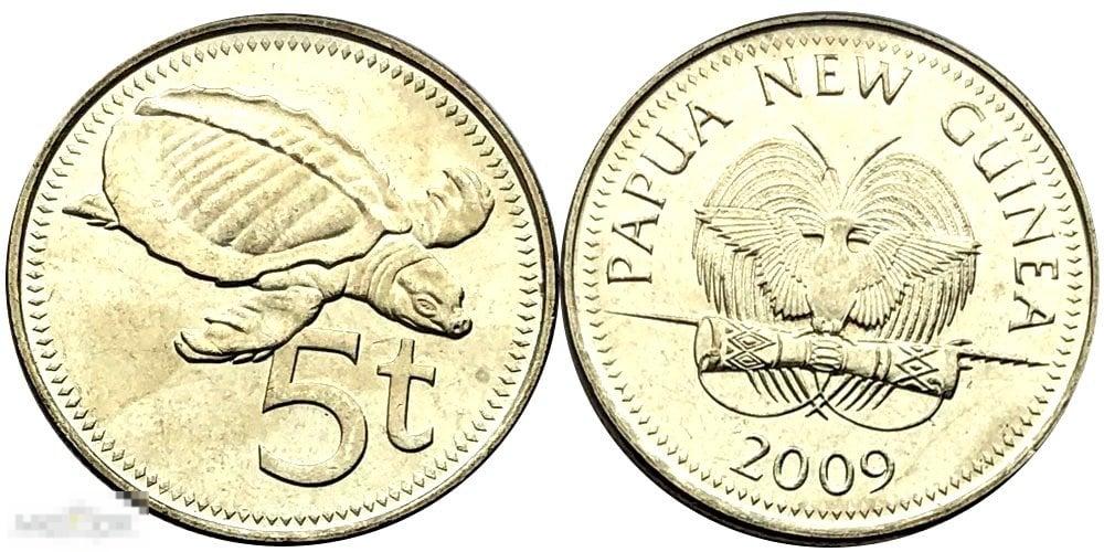 Папуа Новая Гвинея - 5 Тоя 2009 UNC ролл