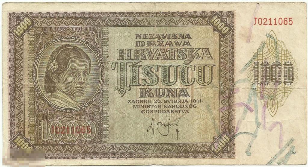Хорватия - 1000 Кун 1941 г. (065)