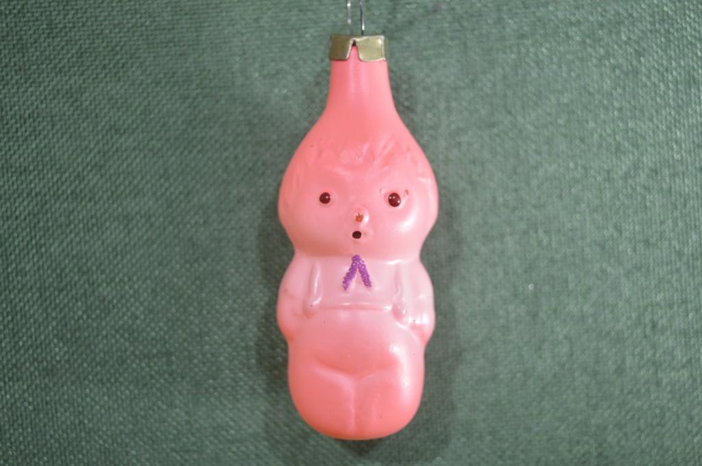 Елочная игрушка "Чиполлино". Стекло, подвес.