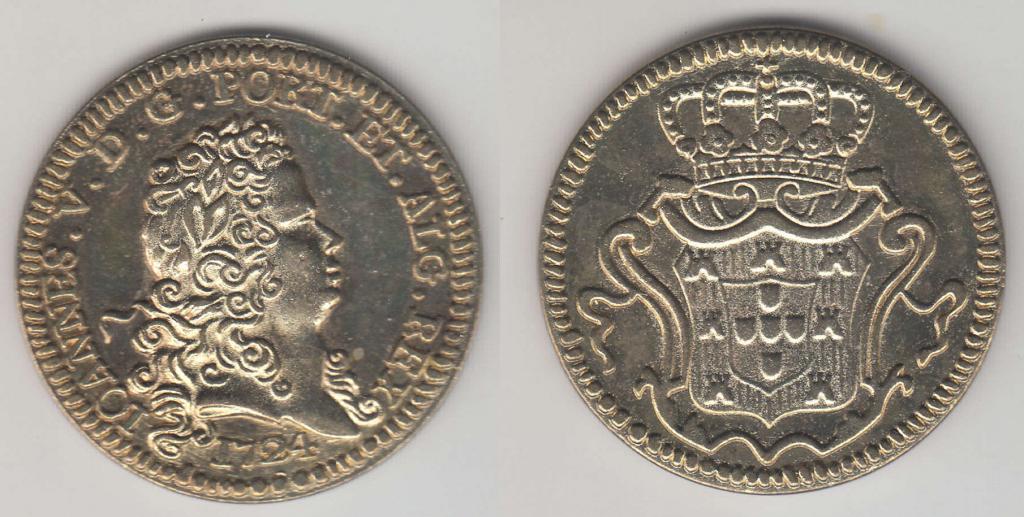 Португалия 8 эскудо 1724 копия