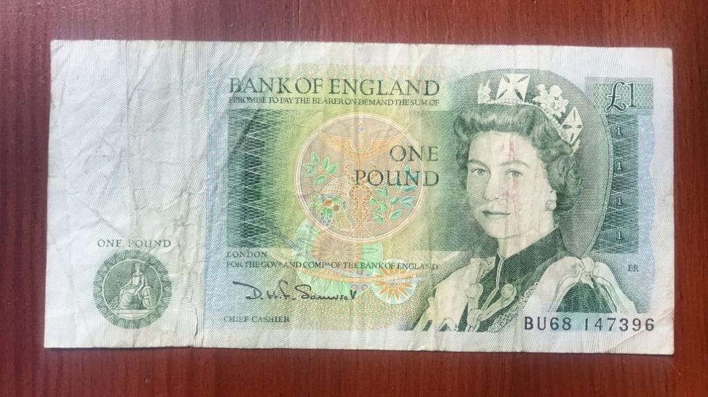 Великобритания Англия 1 фунт 1978-1984 г