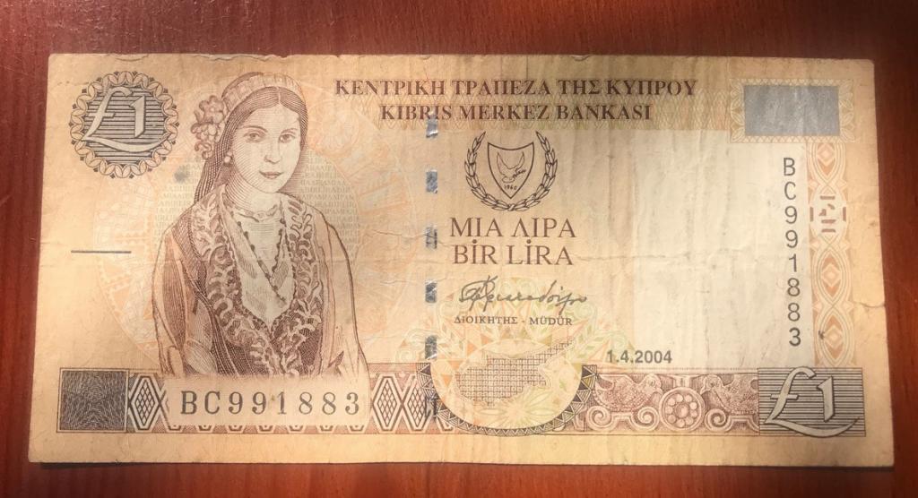 Кипр 1 лира фунт 2004 г.