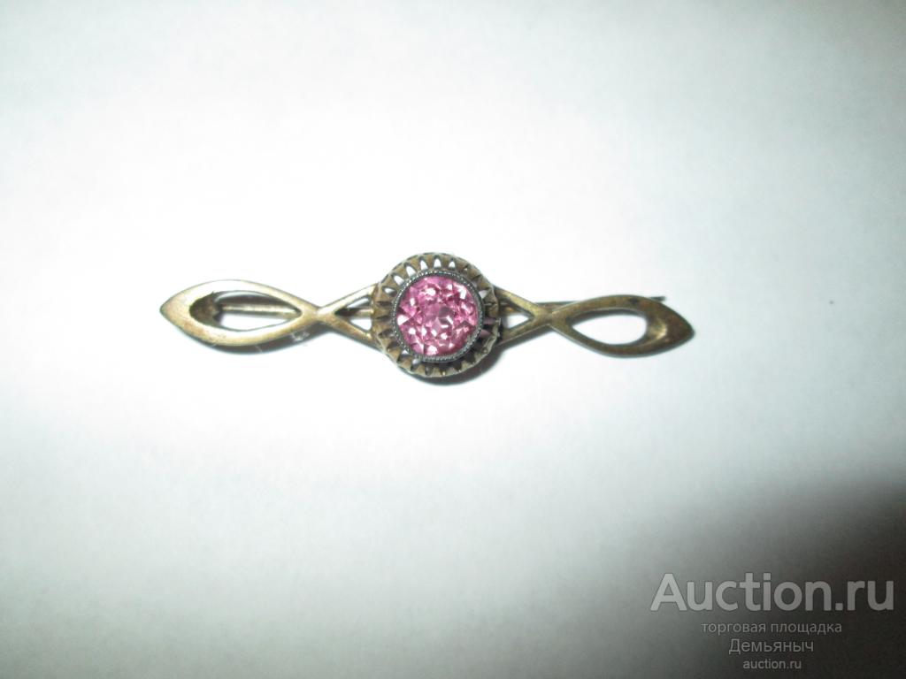 Брошка серебро 875 пр. золочение.