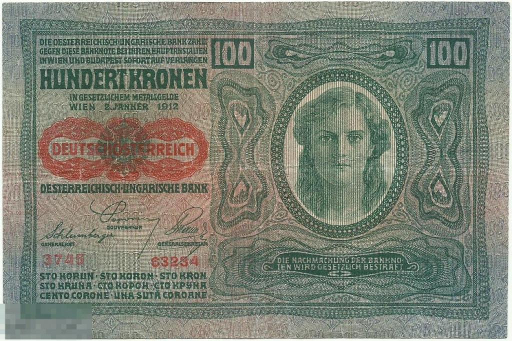 Австро-Венгрия 100 Крон 1912 VF (234)