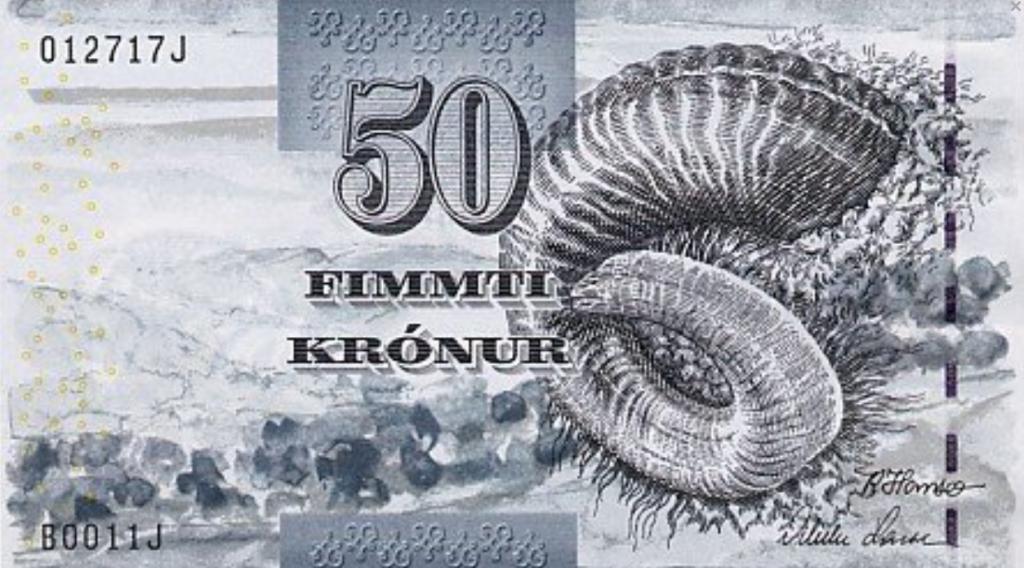 Фарерские о-ва 50 крон 2001 год ПРЕСС/UNC