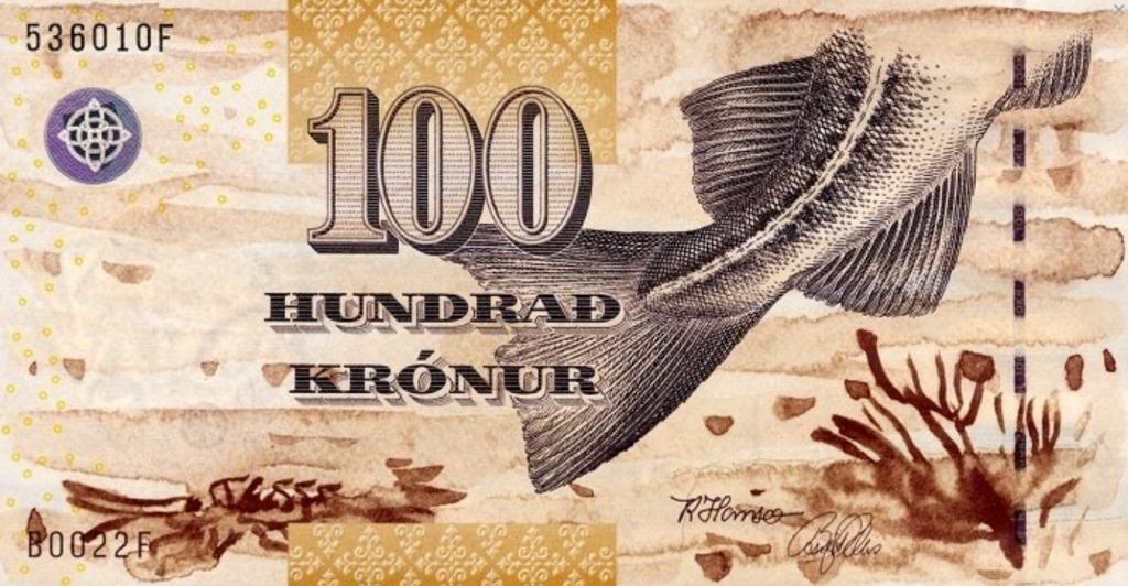 Фарерские о-ва 100 крон 2001 год ПРЕСС/UNC