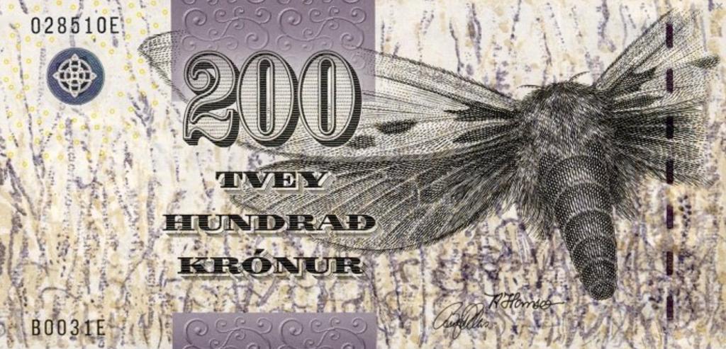 Фарерские о-ва 200 крон 2003 год ПРЕСС/UNC