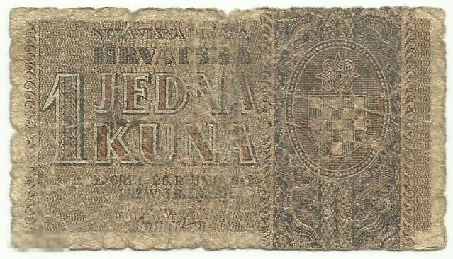 Хорватия 1 Кун 1942 (5250)