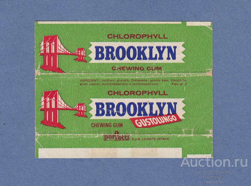 Обертка Италия Perfetti S.p.A. LAINATE Brooklyn 3g Chlorophyll