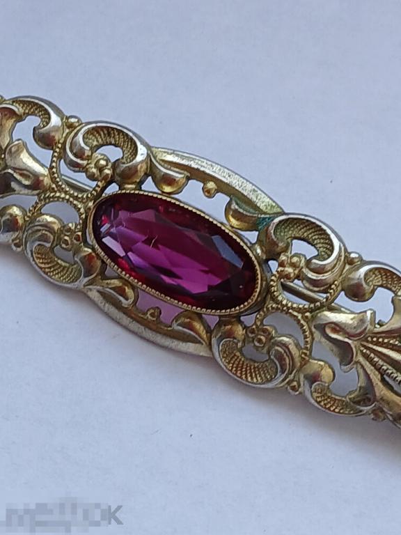 Антикварная брошка крупная чудо как хороша