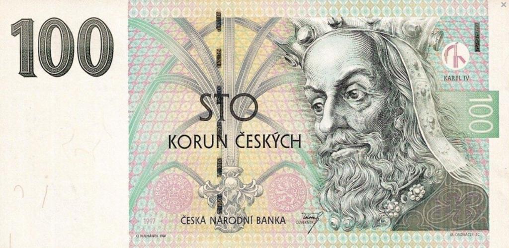 Чехия 100 крон 1997 год ПРЕСС/UNC