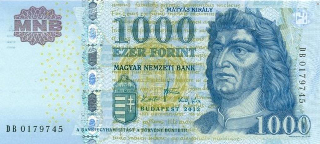 Венгрия 1000 форинт 2012 год ПРЕСС/UNC
